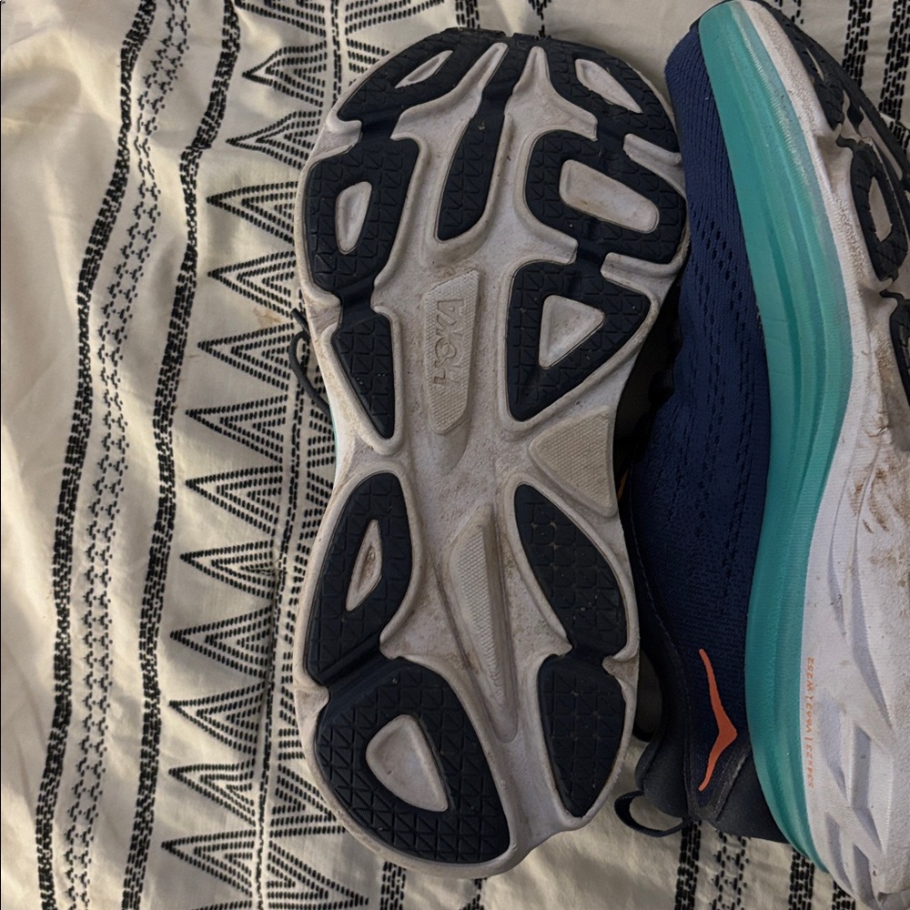 Hoka Blue and Teal Athletic Shoes - Picture 2 of 6